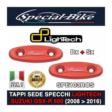 Coppia Tappi Sede Specchio Rosso ( Specchietti,Tappi Specchio )