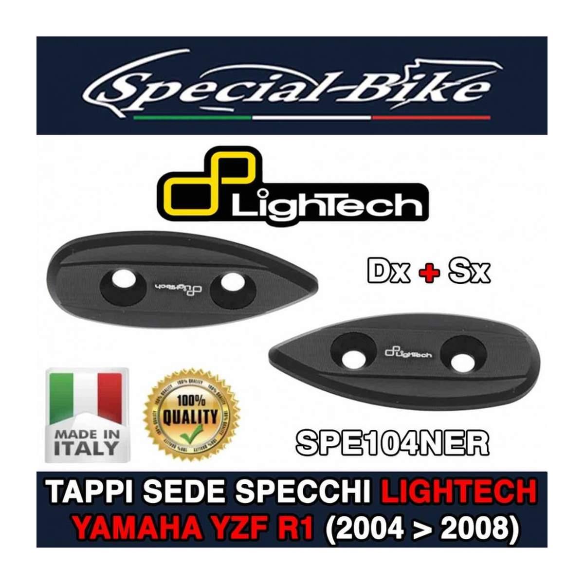 Coppia Tappi Sede Specchio Nero Opaco ( Specchietti,Tappi Specchio )