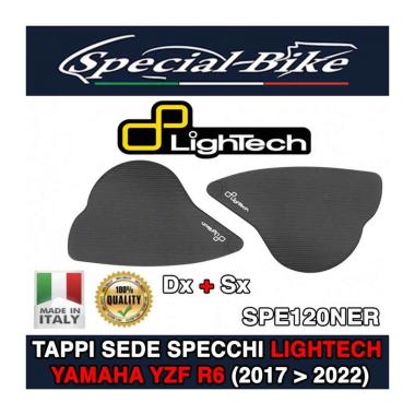 Coppia Tappi Sede Specchio Nero Opaco ( Specchietti,Tappi Specchio )