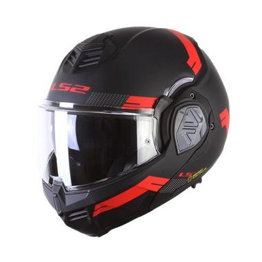 Ls2 ff906 advant bend matt black red