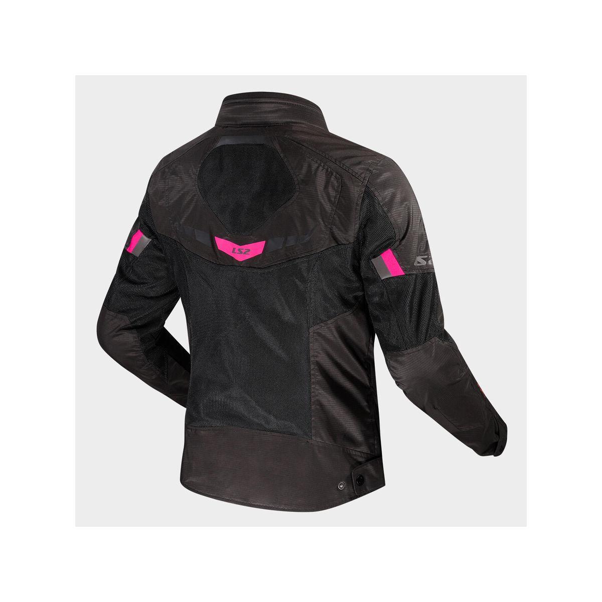 Ls2 garda air lady jacket black pink
