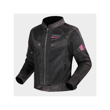Ls2 garda air lady jacket black pink