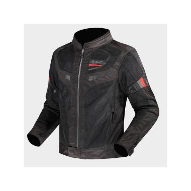 Ls2 garda air man jacket black red