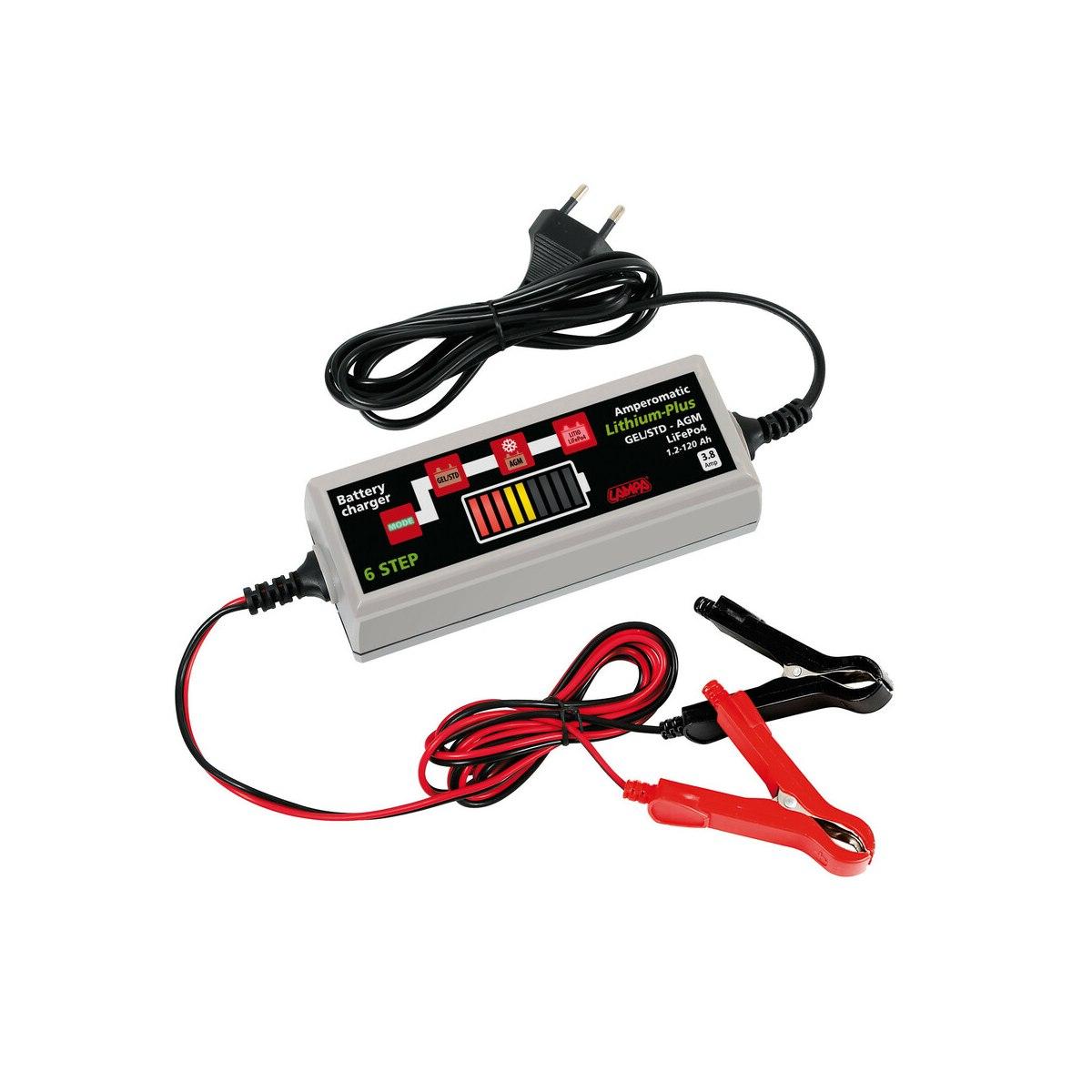 CARICABATTERIA 12V 2A/4.0A AGM/GEL/STD/LITHIUM LiFePo4