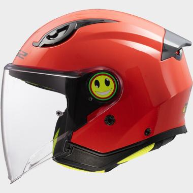 Ls2 of622 funny ii solid red