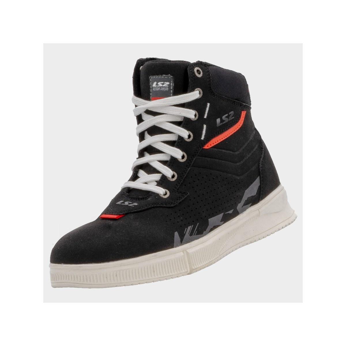 Ls2 chrome man boots black