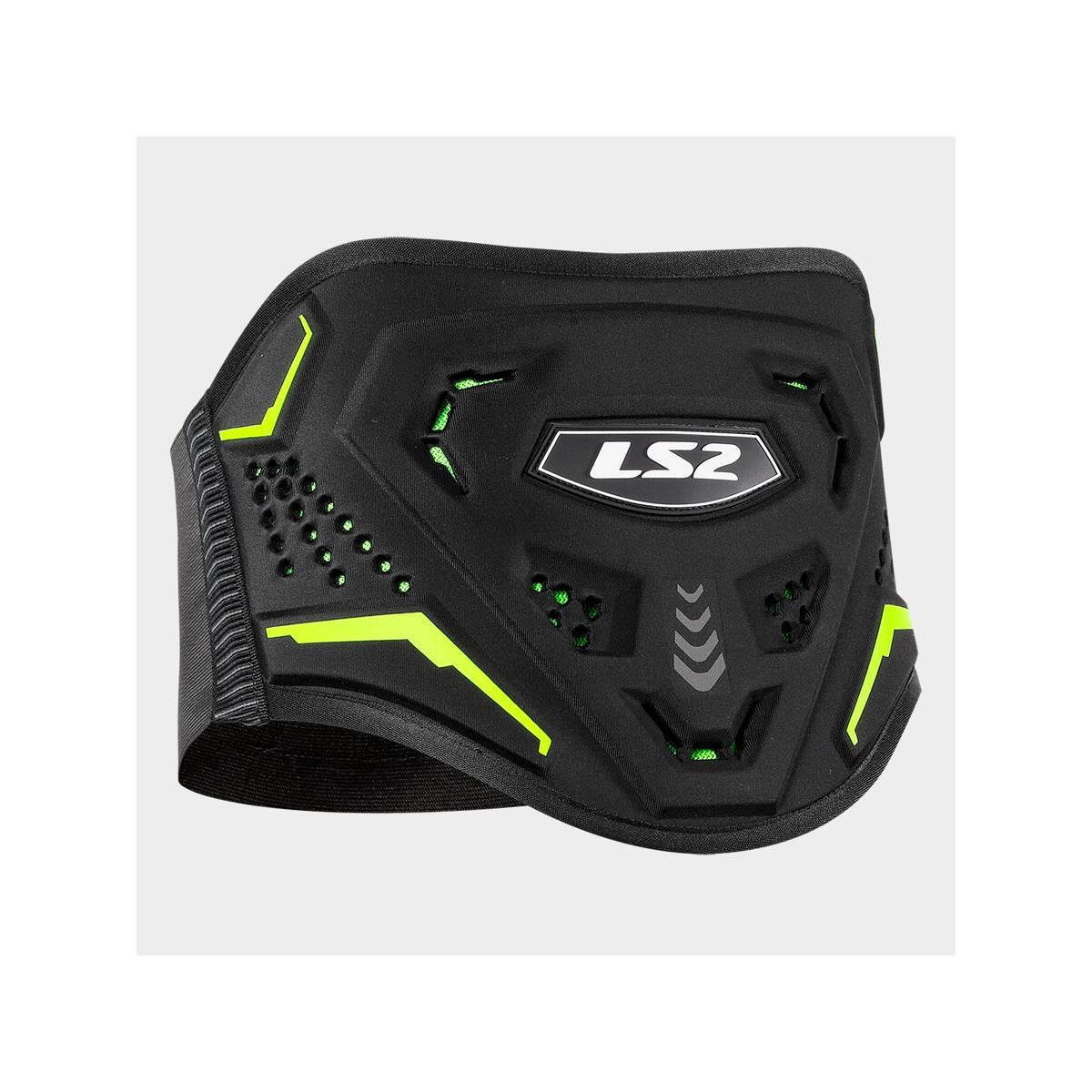 Ls2 koku kidney belt black h-v yellow 3xl-5xl