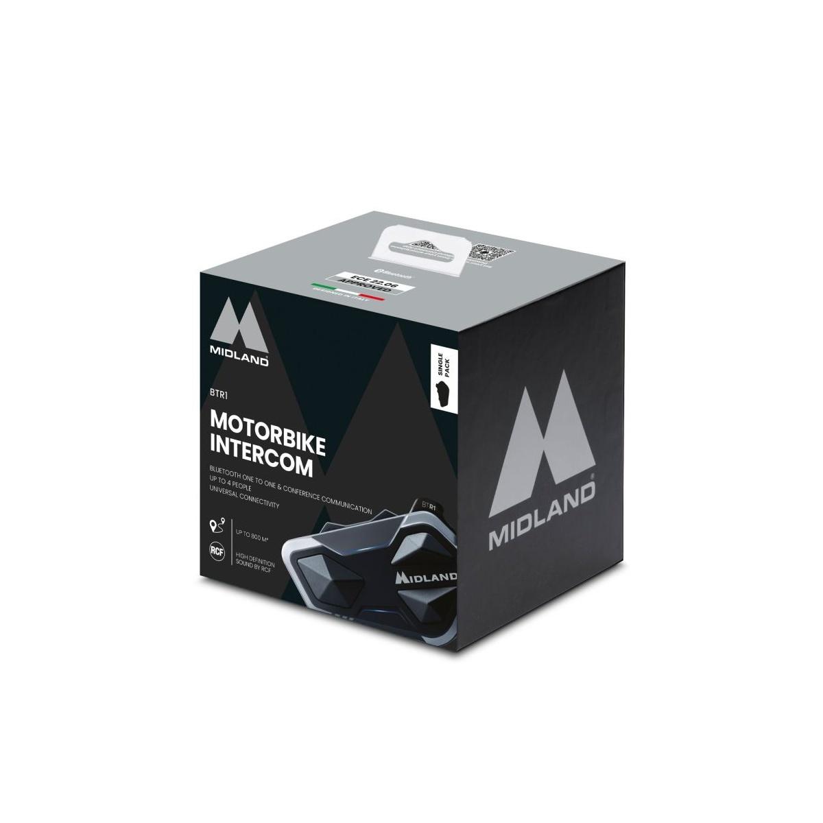 Btr1 motorbike intercom single