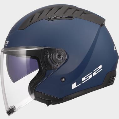 Ls2 of600 copter ii solid matt navy blue-06
