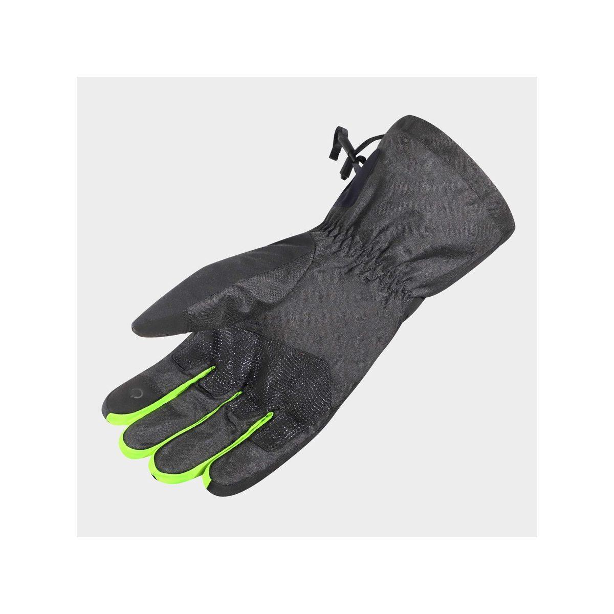 Ls2 thermorain gloves black h-v yellow xs-s