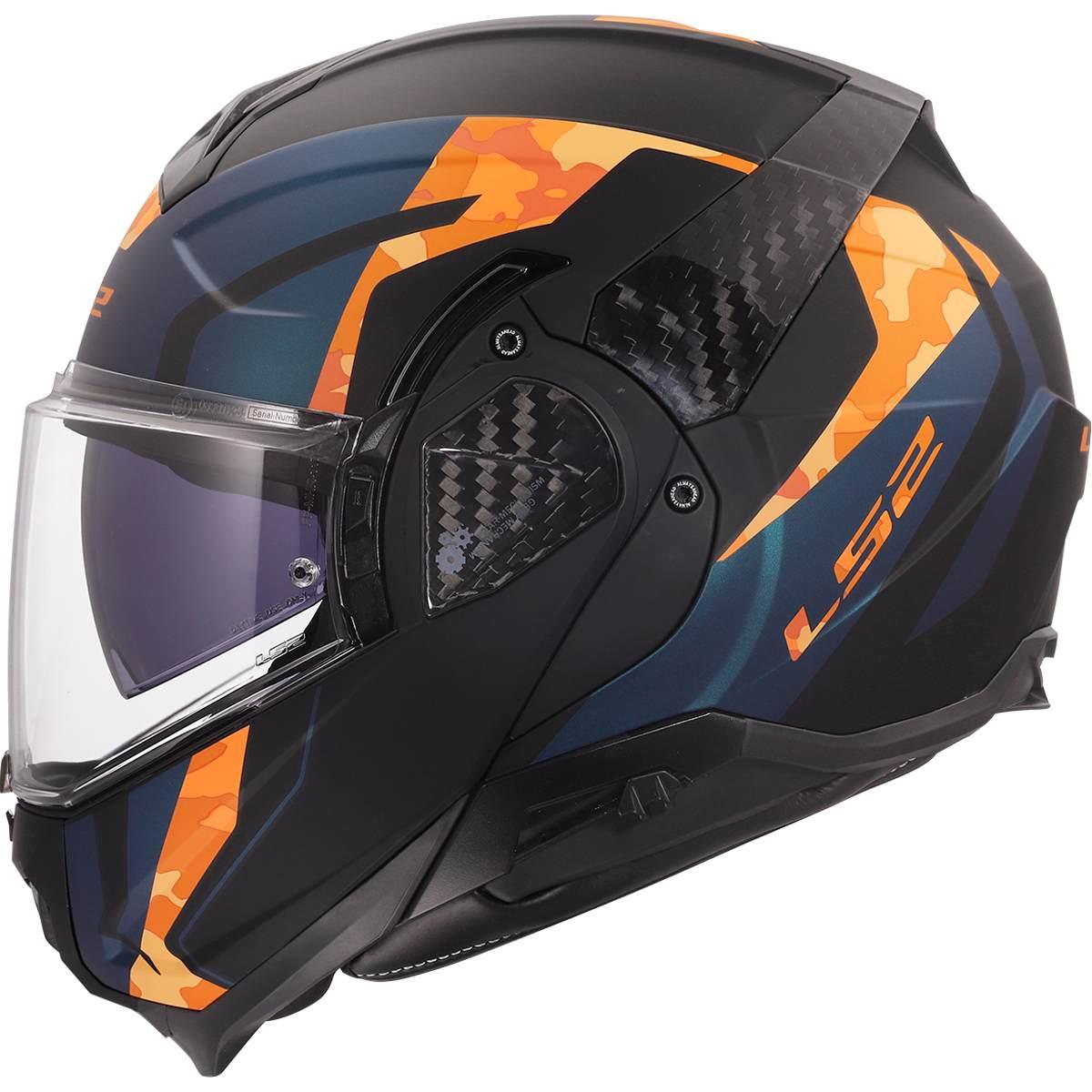 Ls2 ff910 advant ii glide black orange