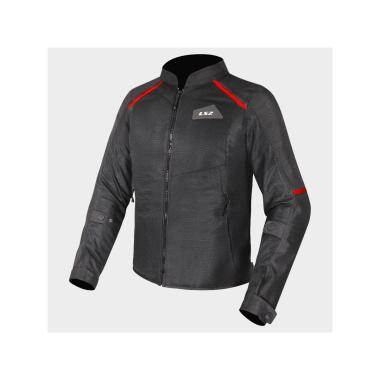 Ls2 breeze man jacket black red
