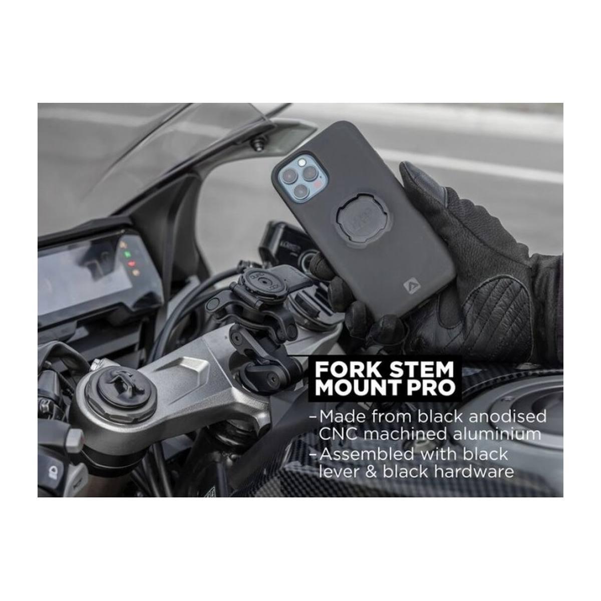 Quadlock motorcycle fork stem mount (v2)