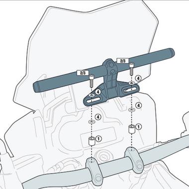 Kit viteria specifico per montare lo Smart Bar S900A, o lo Smart Mount S901A