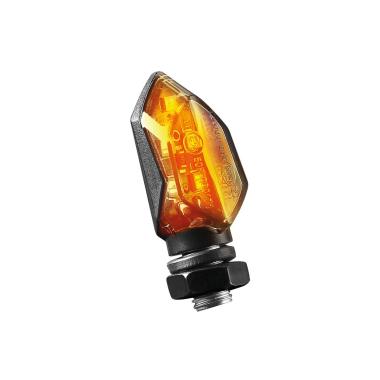 Cp. frecce micro nere led vetro bianco