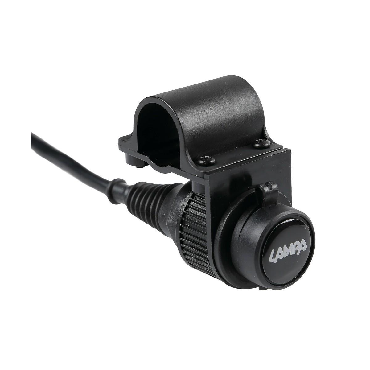 Presa corrente standard per fissaggio a manubrio - 12V - 12A max