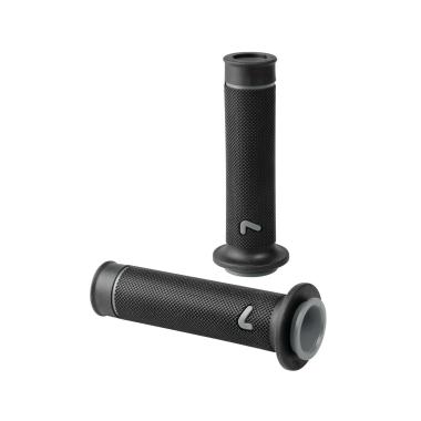 MANOPOLE "SPORT-GRIP"NERE CON LOGO GRIGIO