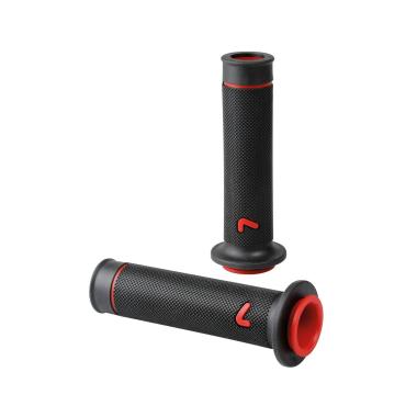 MANOPOLE "SPORT-GRIP"NERE CON LOGO ROSSO