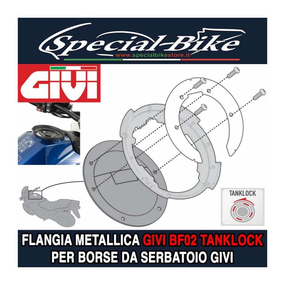 Flangia GIVI per borse da serbatoio TANKLOCK, TanklockED BF02