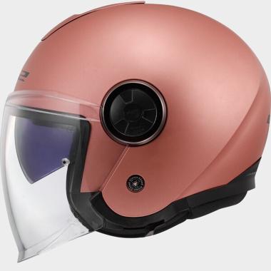 Ls2 of620 classy solid matt gold pink-06