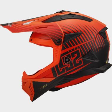 Ls2 mx708 fast ii duck m.h-v orange red-06