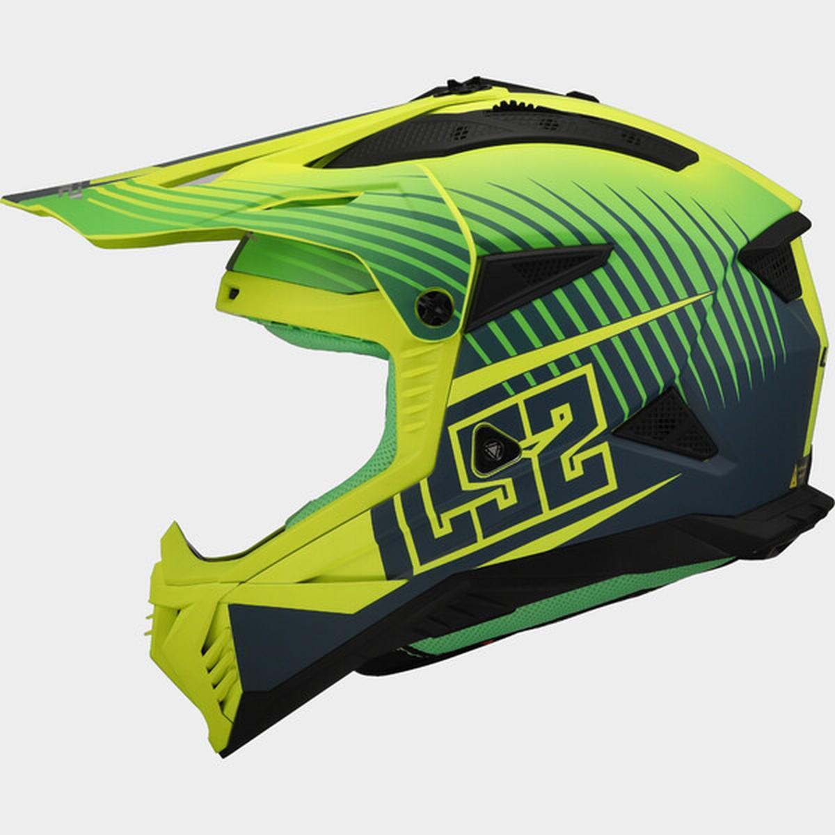 Ls2 mx708 fast ii duck m.h-v green h-v yell.-06
