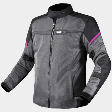 Ls2 riva lady jacket black dark grey pink
