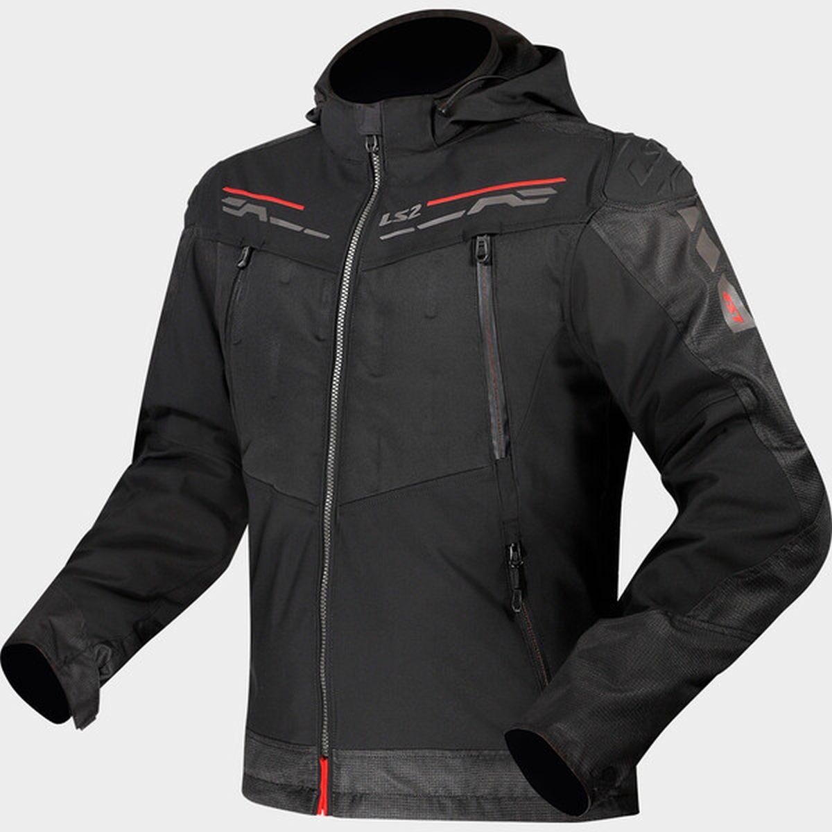 Ls2 zirconium man jacket black red